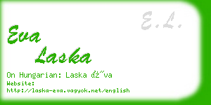 eva laska business card